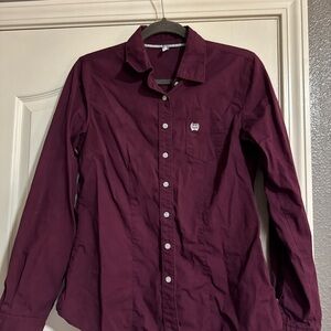 Cinch Women's Burgundy Button-Down Shirt